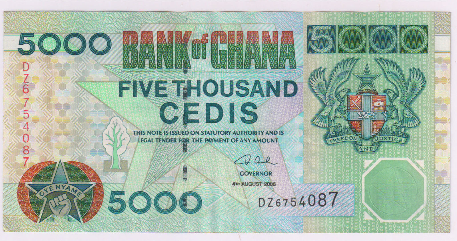 Ghana 5000 Cedis 2006 Currency Note Kb Coins Currencies